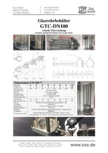 thumbnail of Glasrohrbehälter GTC (D) 1901